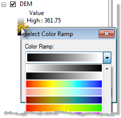 Color ramp picker