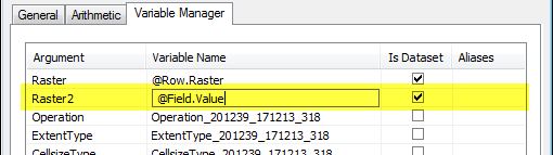 Editing variable to point to a field in the attribute table