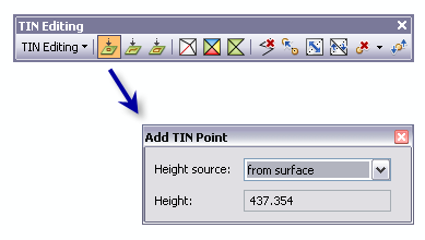 Add TIN Point interactive tool
