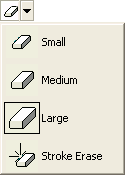 Eraser Tool drop-down