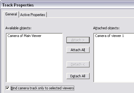 Binding tracks to specific viewers