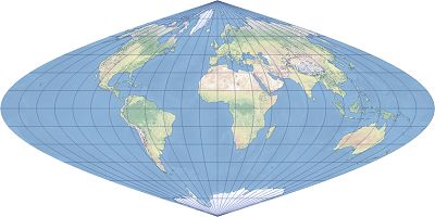 An example of the sinusoidal projection