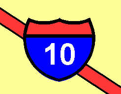 Highway shield text symbol