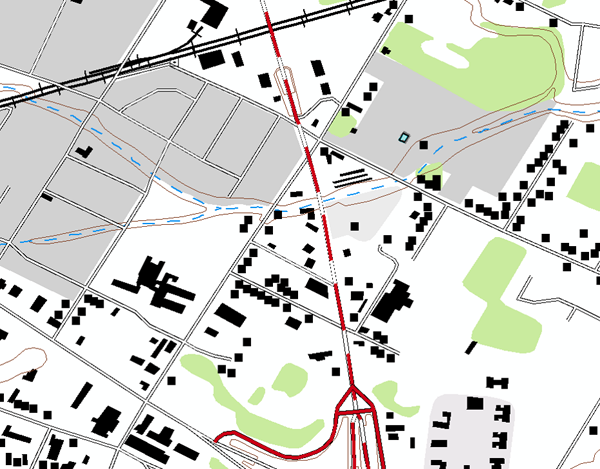 Exercise 1 map display before the parameter changes.