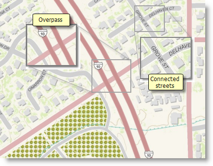 Using symbol level drawing to represent transportation networks