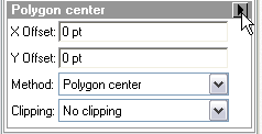 Polygon center arrow