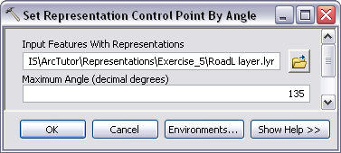 The Maximum Angle parameter is set to 135.