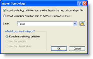 Importing symbology from another layer
