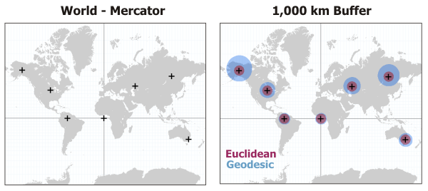 How Buffer (Analysis) works—ArcMap