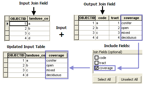 The join field tool
