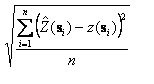 Root mean square error Root mean square error
