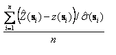 Mean standardized error Mean standardized error