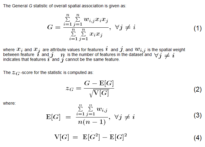 How High Low Clustering Getis Ord General G Works Arcmap Documentation