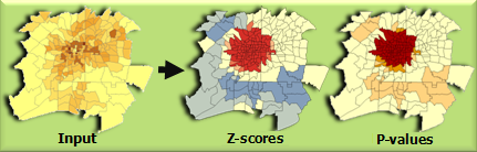 Hot Spot Analysis Getis Ord Gi Spatial Statistics ArcMap