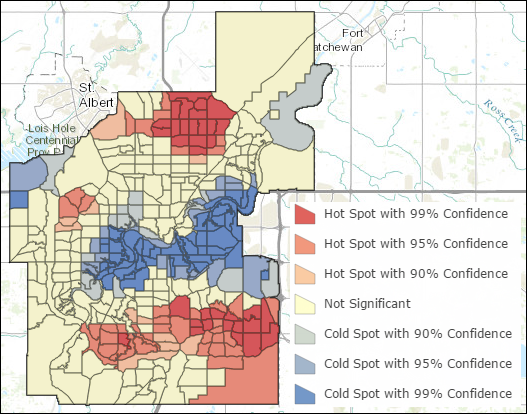 Diversity hot and cold spots