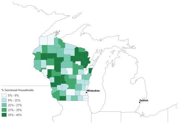 Semirural households