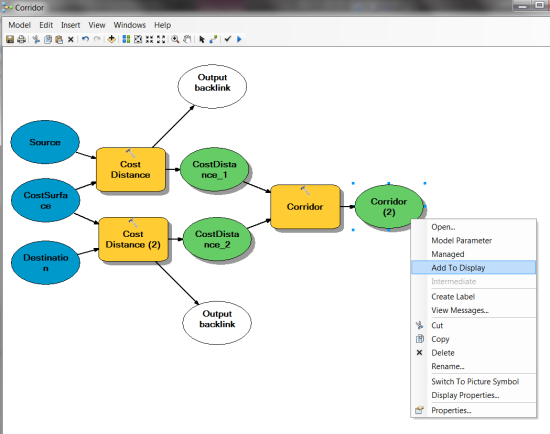 Adding the output from the Corridor to the display