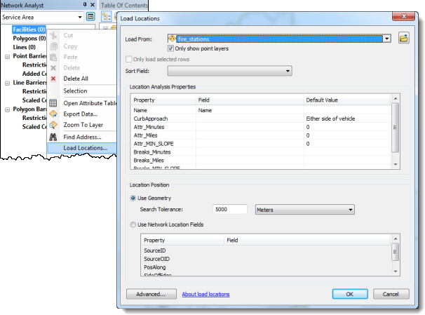 The Network Analyst window