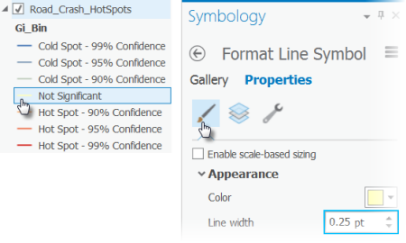 Changing line width