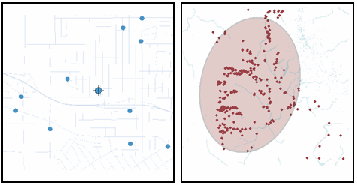 Las estadísticas espaciales pueden mostrar patrones o tendencias geográficos.