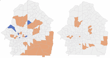 Compare el clustering detectado con diferentes niveles de probabilidad.