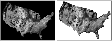 Dos modos de visualización de fondo