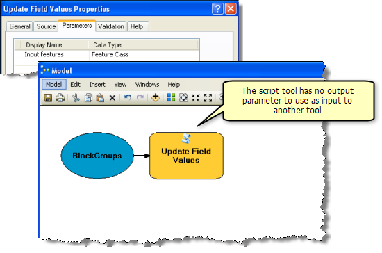 Herramienta sin salida en ModelBuilder