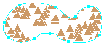 Estilo de ubicación de marcador Aleatoriamente dentro del polígono