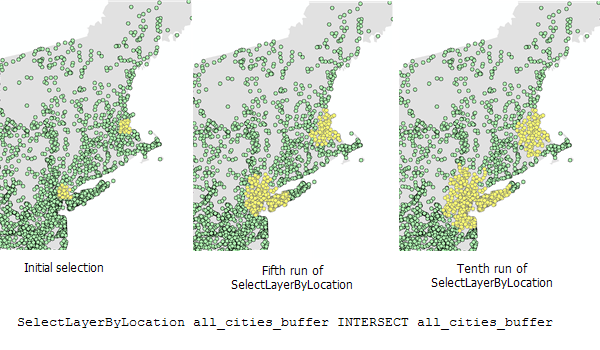 SelectLayerByLocation con INTERSECT