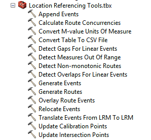 Roads and Highways geoprocessing tools