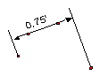 Lineal rotada: cuatro puntos