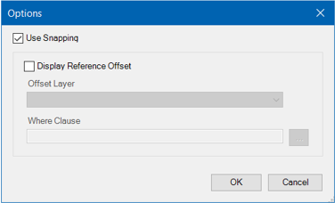 Options dialog box