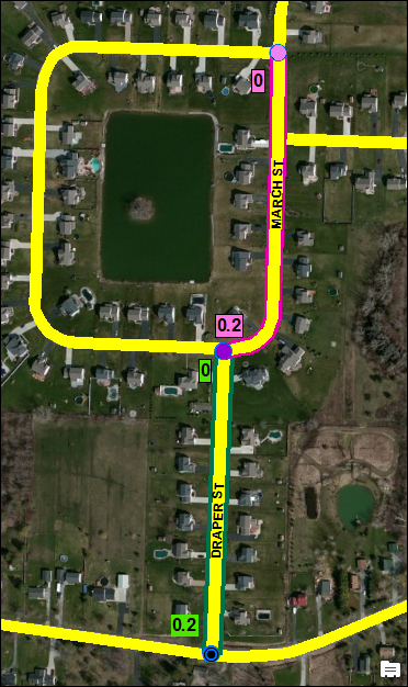 Locating the From and To Measures of the route to be reassigned