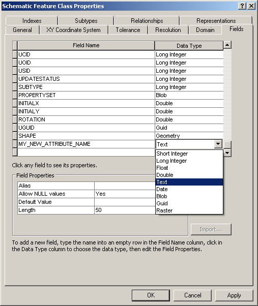 Setting the Data Type value - sample