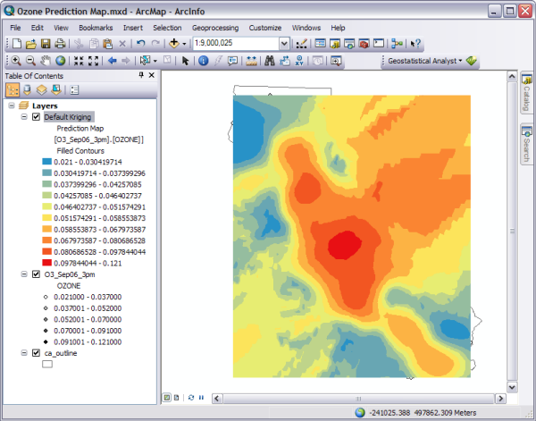 Ozone map