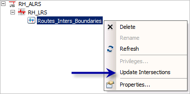 Updating intersections