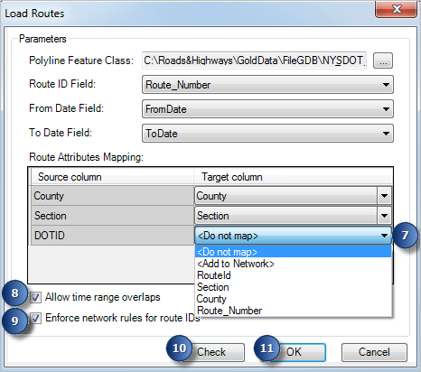 Mapping extra fields, time range overlaps, and network rules