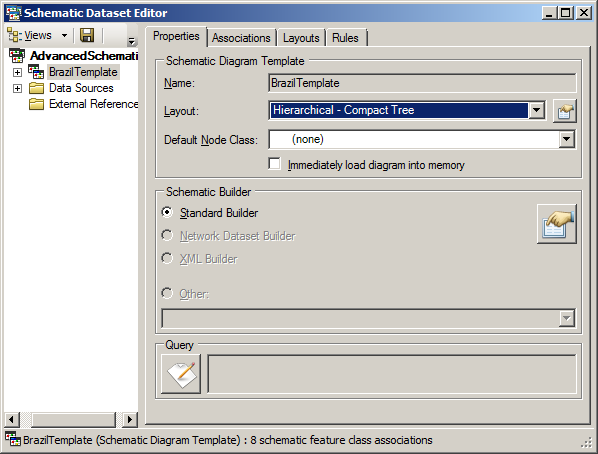 Layouts tab - Compact Tree, set as default layout