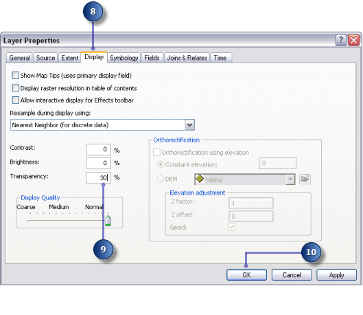 Mostrar transparencia