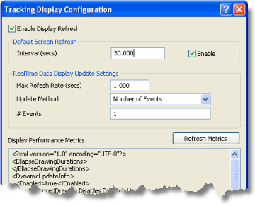 Cuadro de diálogo Configuración de Visor de Tracking