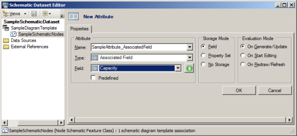 Sample Associated Field attribute - Properties tab content Sample Associated Field attribute - Properties tab content