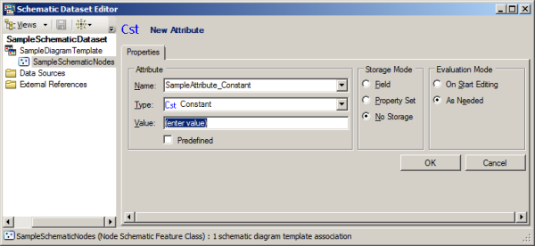 Sample Constant attribute - Properties tab content Sample Constant attribute - Properties tab content