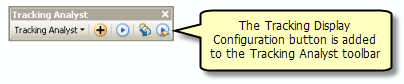 El botón Configuración de Visor de Tracking se agrega a la barra de herramientas de Tracking Analyst. El botón Configuración de Visor de Tracking se agrega a la barra de herramientas de Tracking Analyst.