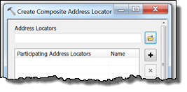 cuadro de diálogo Crear localizador de direcciones compuesto