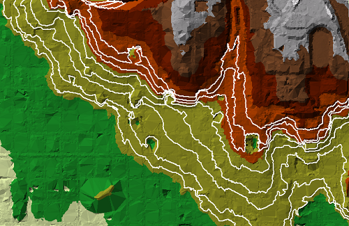 Curvas de nivel LIDAR