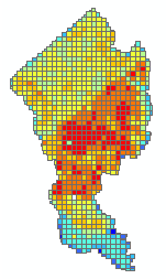 Resultados de la tendencia de densidad del punto de Información de archivo de punto