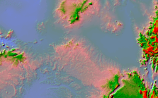 Relieve sombreado en dataset de mosaico