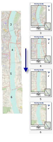 Punto de finalización del ejemplo del mapa de separación