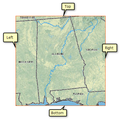 Ejemplo de extensión de mapa