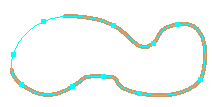 Efecto geométrico Cortar curva